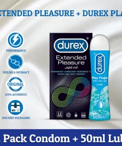 Durex Pleasure Pack - Condoms & Play Tingle Lube Pakistan