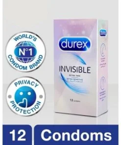 Durex Invisible Condoms in Pakistan – Buy Ultra-Thin Pack of 12s