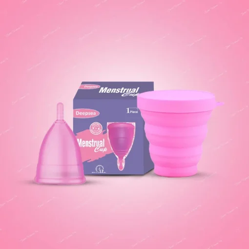 Menstrual Cup With Foldable Steriliser Container