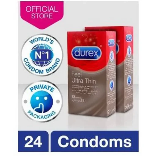 Pack Of 24 - durex Feel Ultra Thin condoms - Super Fine Condoms pakistan