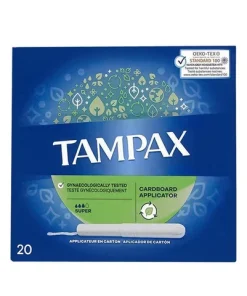 Tampax Cardboard Super Tampons, 20-Pack online shop paksitan prices