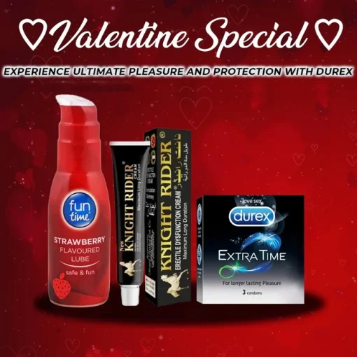 Special Bundle for Couples – Condoms, Timing Cream & Lube pakistan