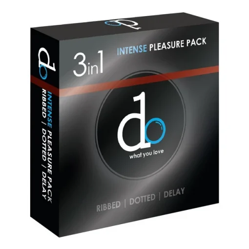 best condoms for men DO What You Love 3-In-1 Intense Pleasure Condoms, 3-Pack