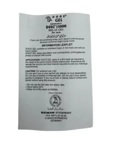 Dooz Gel 14000 - Long Timing Delay Gel For Men prices