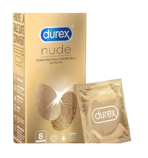 Durex Nude Original Condoms, 8-pieces Pack pakistan