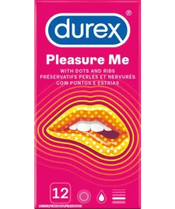 Durex Pleasure Me Ribbed And Dotted Pack of 12 pakistan