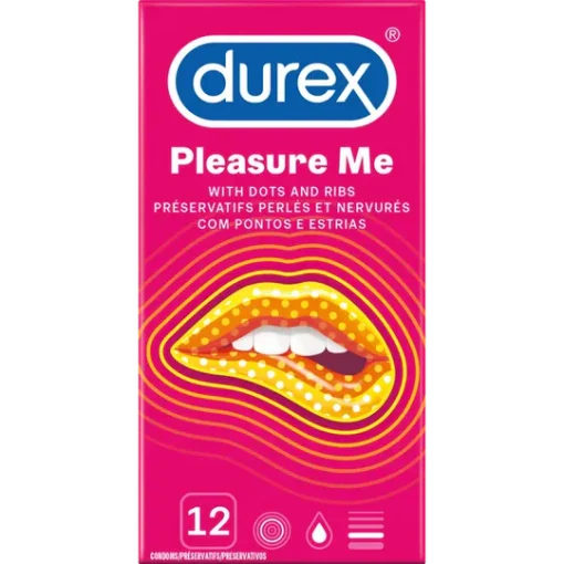 Durex Pleasure Me Ribbed And Dotted Pack of 12 pakistan