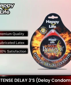 original Happy Life Intense Delay 3's Delay Condoms best prices in Paksitan