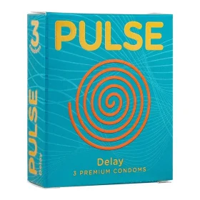 Pulse Delay Premium Condoms - 3's Pack
