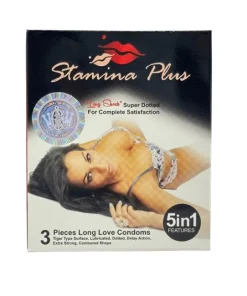 Stamina Plus Condoms - 3 Super Dotted Condoms pakistan