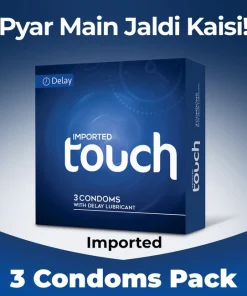 Touch Delay Condoms - Pack of 3 - With Delay Lubricant