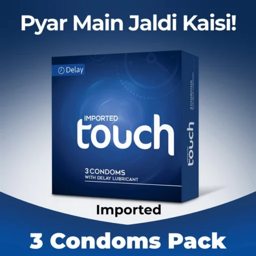 Touch Delay Condoms - Pack of 3 - With Delay Lubricant Touch Delay Condoms - Pack of 3 - With Delay Lubricant