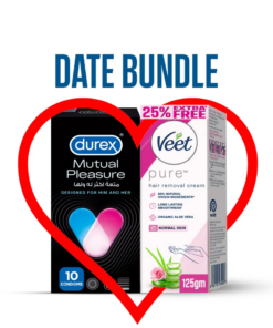 Durex Mutual Pleasure & Veet Normal Skin 125g Date Bundle pakistan