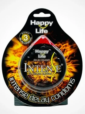 Happy Life Delay Condom - 3 Intense Delay Climax Condoms best prices Pakistan Happy Life Delay Condom (3 Pcs) Pack Paksitan