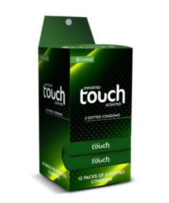 Touch dotted touch green condoms pack