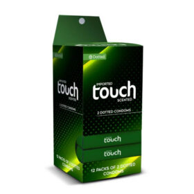 Touch dotted touch green condoms pack