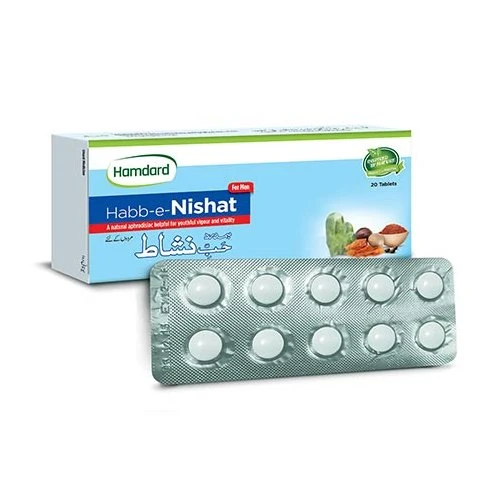 Hamdard Habb-e-Nishat Tablets 20s | Timing & Stamina Price