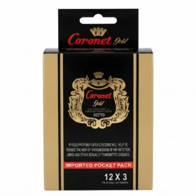Coronet Gold Condoms 3s | Dotted & Lubricated