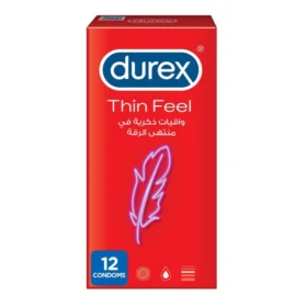 Durex Thin Feel Condoms - 12s Durex Thin Feel Condoms 12s pack Pakistan