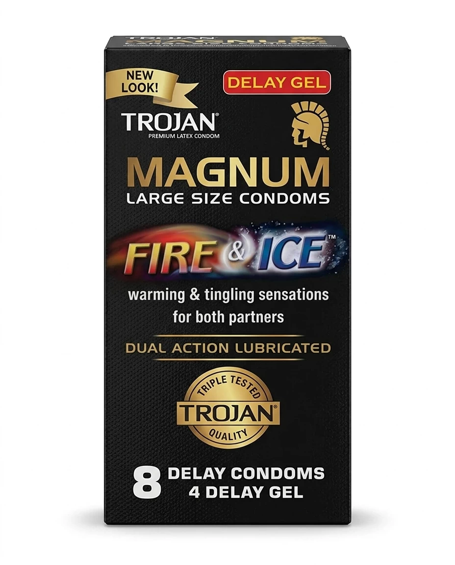 Trojan Magnum Fire Ice condoms -12s